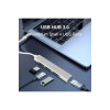 Splitter Hub, NEXT, Aluminiu, USB-C la USB 3.0 și 3xUSB 2.0