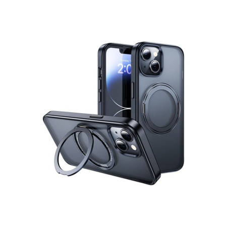 Carcasă MagSafe compatibilă cu Apple iPhone 15 PLUS, Hoco, cu inel rotativ, încărcare wireless