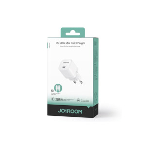 Încărcător JR-TCF02 + cablu USB-C, 20W, PD, alb фото
