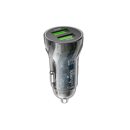 Încărcător auto Z47, 2xUSB-A PD 20W încărcare rapidă, negru