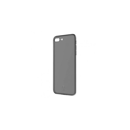 Carcasă subțire TPU Baseus, ușoară și protectoare, pentru iPhone 8 Plus/7 Plus, neagră transparentă