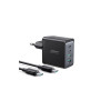 Încărcător ultrarapid, putere 67W, model JR-TCG02 EU, 2 porturi tip C și 2 porturi USB-A, Cable Inc.