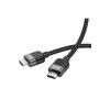 Cablu audio și video US09, HDMI la HDMI, 4K HD, împletit, 1 m, negru