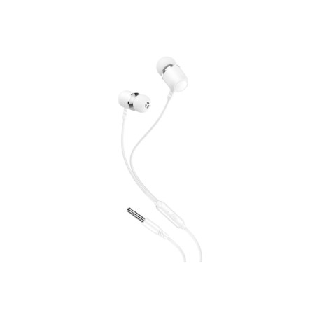Căști cu fir EP64 cu mufă de 3,5 mm, albe