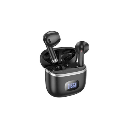 Căști fără fir (EQ1) - TWS, Bluetooth 5.3, afișaj digital LED - Negre