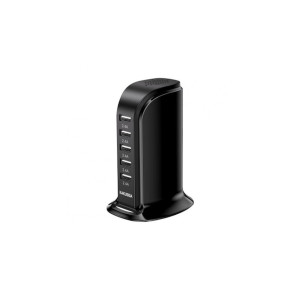 Încărcător portabil KSC-741 Jufeng, 5 porturi USB, 5A, negru фото