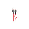 Cablu Date si Incarcare (KSC-807), USB-A la USB-C, 3A, 1m, Red