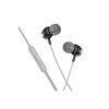 Casti cu fir (M122), In Ear, 3.5mm, 1.2m, Buton microfon și volum, HiFi, Negru
