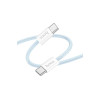 Cablu Date si Incarcare (X104), USB-C, PD60W, QC3.0, Braided, 2m, Blue