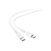 Cablu USB Type-C la USB Type-C X62 Fortune, 1,5 m, 100W, 5A, Alb
