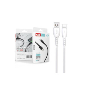 Cablu Date si Incarcare (NB-P163), USB-A la MicroUSB, 2.4A, 1m, White фото