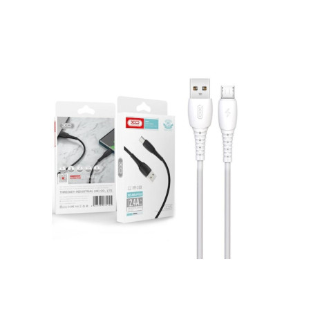 Cablu Date si Incarcare (NB-P163), USB-A la MicroUSB, 2.4A, 1m, White