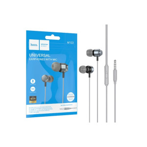 Casti cu fir (M122), In Ear, 3.5mm, 1.2m, Buton microfon și volum, HiFi, Negru фото