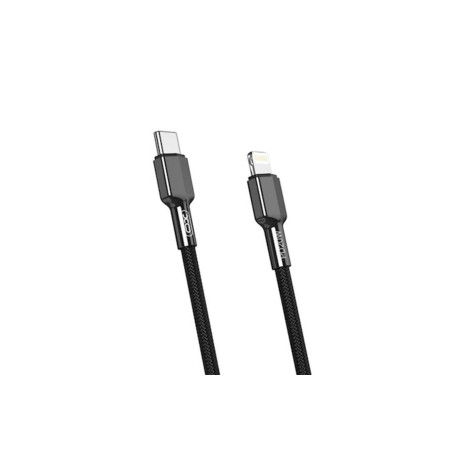 Cablu de încărcare și transfer de date NB-183A, USB Tip-C/Lightning, alimentare 20W, 2.2A, 1m, Negru