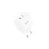 Încărcător de perete 2x Tip-C, 35W, Triumph (N29), Alb