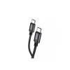 Cablu de date și încărcare KSC-970, Tip-C la Tip-C, 60W, 1m, Negru