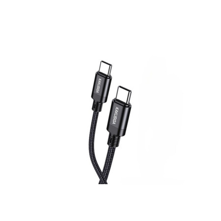 Cablu de date și încărcare KSC-970, Tip-C la Tip-C, 60W, 1m, Negru