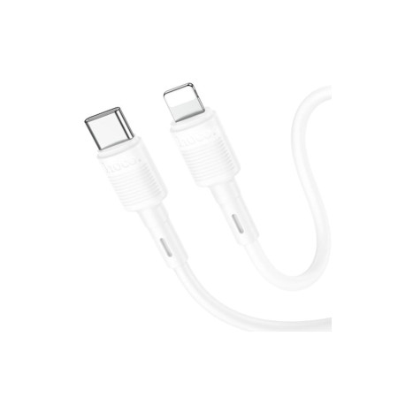 Cablu de date și încărcare Type-C / Lightning, X83, PD20W, 1m, Alb