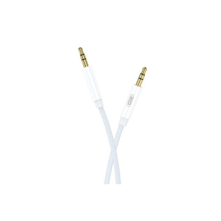 Cablu audio NB-R211C, mini jack 3,5 mm AUX, 1 m, alb/albastru
