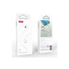 Casti cu fir (EP74), intraauriculare, USB-C, 1.2m, buton microfon și volum, HiFi, albe