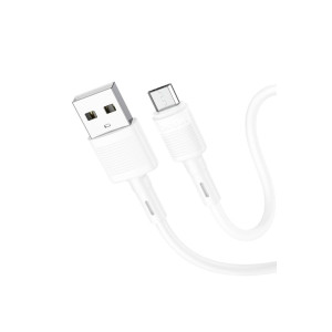 Cablu de date, X83 Victory, USB/Micro-USB, 2.4A, 1m, Alb фото