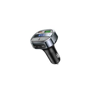 Încărcător auto cu modulator FM PD30W + USB QC3.0 - (E70) Negru фото