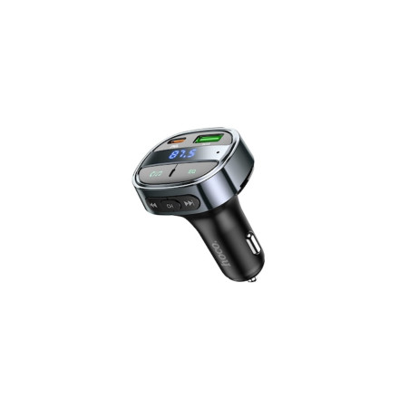 Încărcător auto cu modulator FM PD30W + USB QC3.0 - (E70) Negru