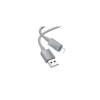Cablu Date si Incarcare (X107), USB-A la Lightning, 2.4A, 1m, Gri
