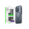 Husa (AS5) Gri mat / Albastra pentru iPhone 15 - cu MagSafe, Magnet & GripEdge