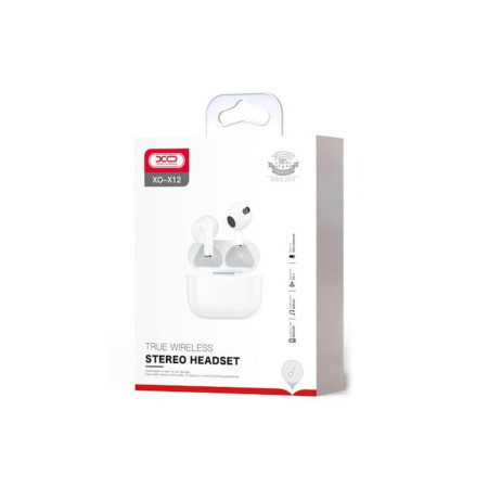 Casti Wireless (X12), Căști intraauriculare, BT 5.1, 200h Standby, 200mAh, Mini, Alb