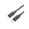 Cablu de încărcare rapidă X88, USB-C la Lightning, 2.4A, 1m, negru