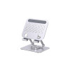 Suport metalic de birou pentru laptop sau tabletă KSC-1163, argintiu