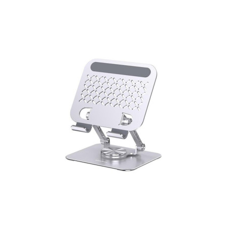Suport metalic de birou pentru laptop sau tabletă KSC-1163, argintiu