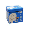 Cutie pliabilă pentru depozitarea jucăriilor cu design de elefant, 30x30x30 cm, albastră
