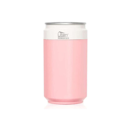 Umidificator HF08 roz cu lumină RGB și spray 260 ml