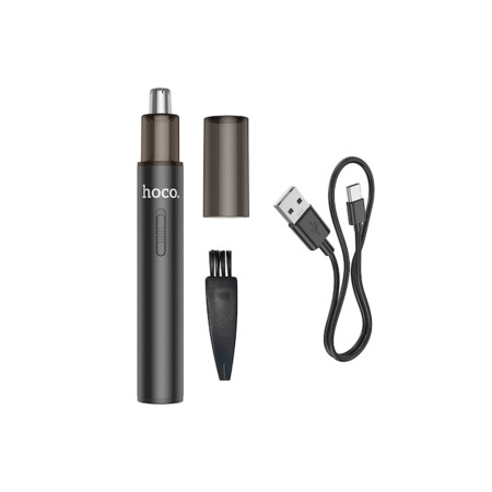 Aparat de tuns nasul, reîncărcabil 100mAh, 6800RPM, silențios, portabil și compact, negru (HP34)