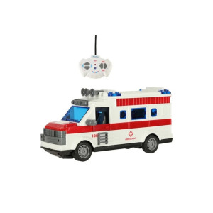 Jucărie ambulanță cu telecomandă, lumini și sunete pentru copii de 3+ ani фото