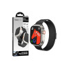 Curea iWatch (AS101) (42/44/45/49mm) milanez, metal - negru