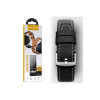 - curea din piele (WH10), conectori de 20 mm, seria GT Original, neagră