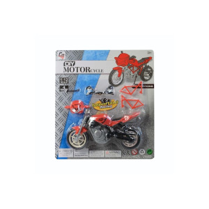 Motocicleta pentru copii, jucarie pentru varsta de peste 3 ani, rosie, 17 cm фото