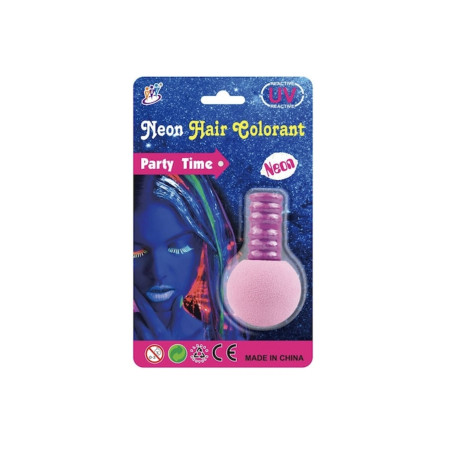 Set de colorare a părului neon pentru copii – Cretă roz/violet neon