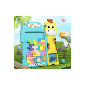 Joc de masă educativ pentru copii „Tetris Giraffa 3 în 1”, albastru фото