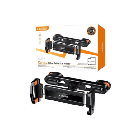 Suport Auto pentru telefon sau tabletă, prindere pe tetiera, rotire 360, Kakusiga KSC-1537, Negru