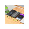 Baterie externă cu cabluri integrate, J127A, Type-C + Lightning, 10.000 mAh, neagră
