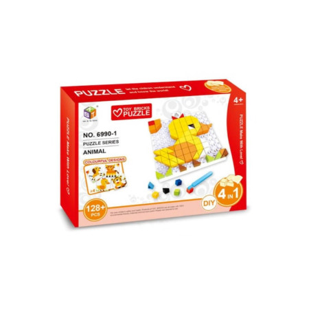 Blocuri de construcție educative – set de puzzle-uri cu rățușcă pentru copii
