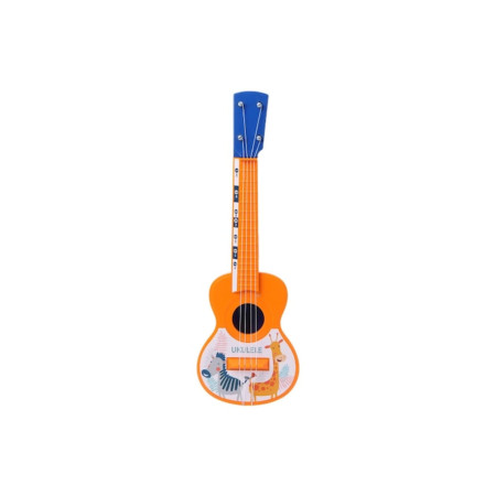 Chitară de jucărie pentru copii - Ukulele, instrument muzical, portocaliu