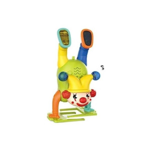 Jucarie dansatoare Clovn-Joker, jucarie plimbatoare cu muzica si iluminare LED, jucarie in miscare p фото