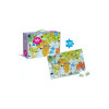 Puzzle educativ cu hartă a lumii, 180 piese, 29x23x6 cm
