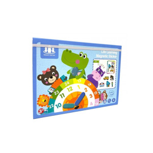 Puzzle magnetic educativ în valiză, 59 de piese, multicolor фото