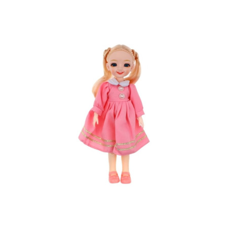 Papusa Maya, cu articulatii mobile, D131, 30 cm, roz